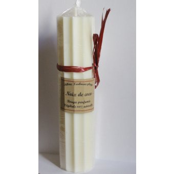 bougie parfumÃ©e, noix de coco, colonne