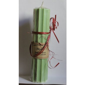 bougie parfumÃ©e, thÃ©-vert, colonne