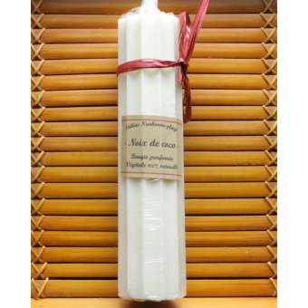 bougie parfum, noix de coco