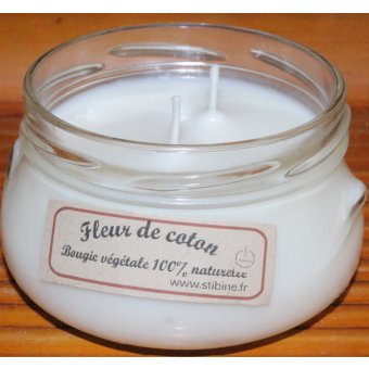 Bougie parfumée, fleur de coton