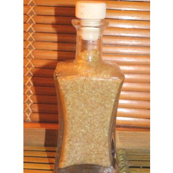 santal, sels de bain.