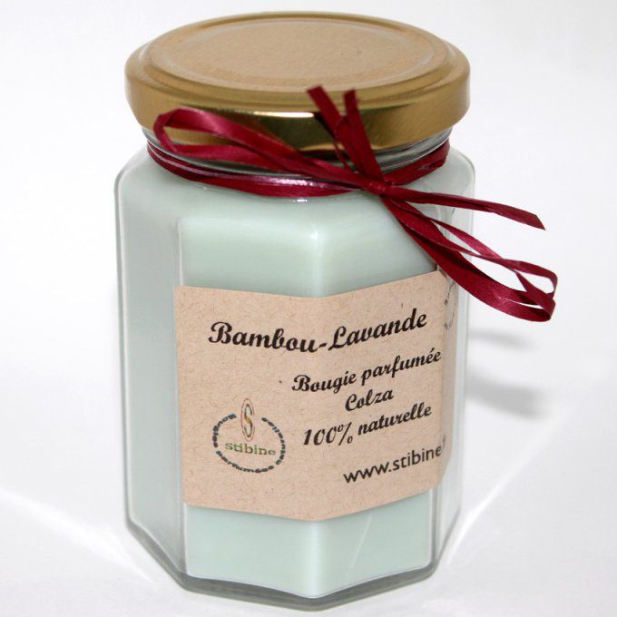 Bougie parfumée bambou-lavande