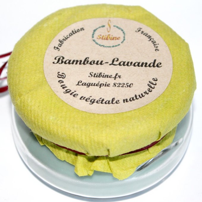 Bambou lavande bougie naturelle