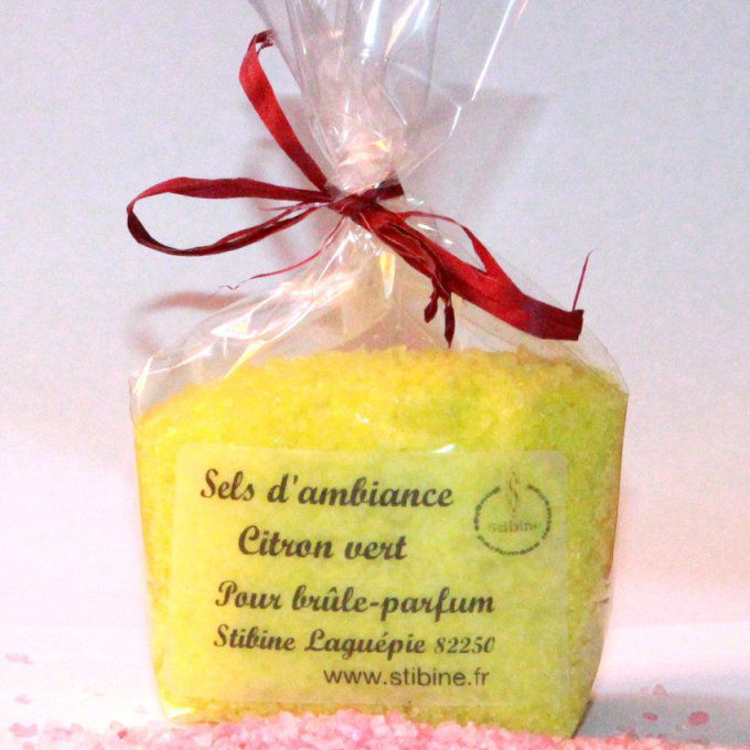 sels parfumés, citron vert