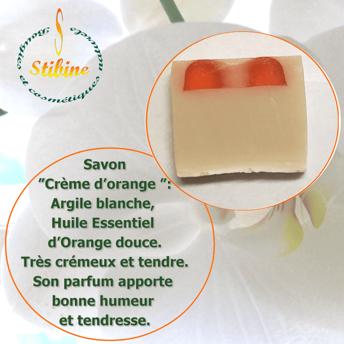 savon crème d'orange