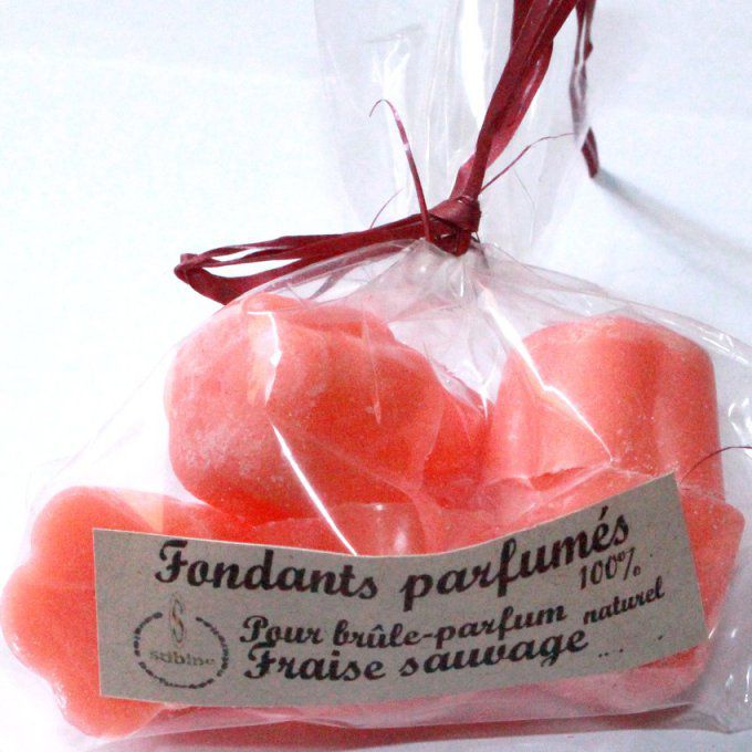 fondants bougie fraise sauvage