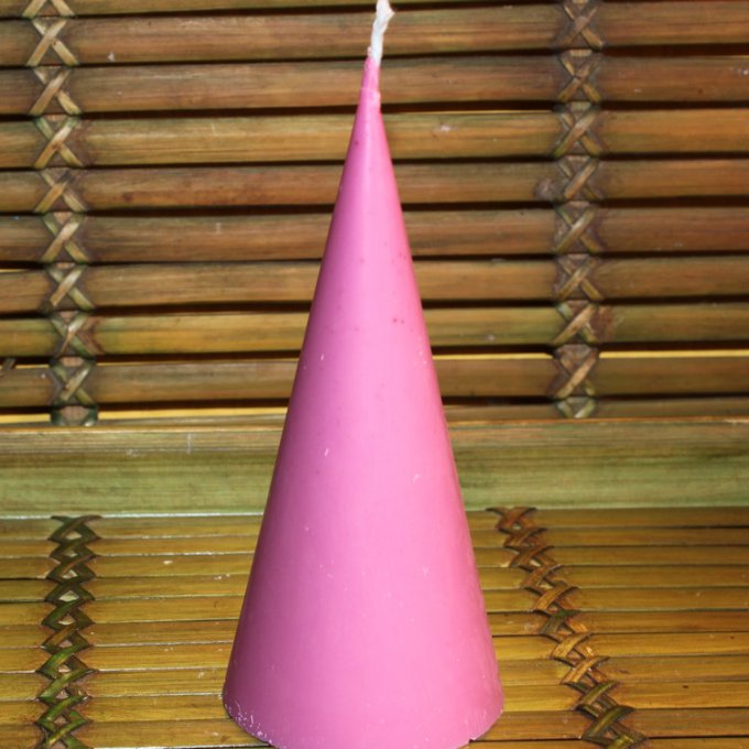 Framboise : bougie cône