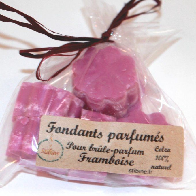 fondants brûle parfum framboise