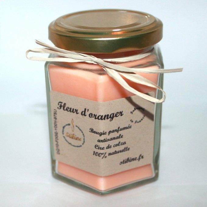 Bougie parfumée naturelle fleur d'oranger