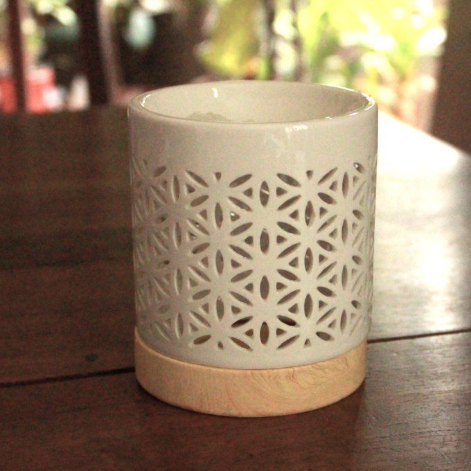 Brûle-parfum: céramique Fleurs