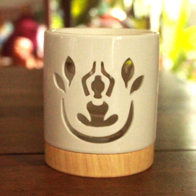 Brûle-parfum: céramique. Yogi