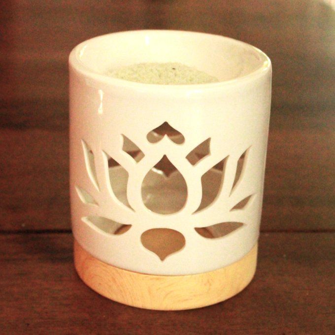 Brûle-parfum: céramique Nénuphar