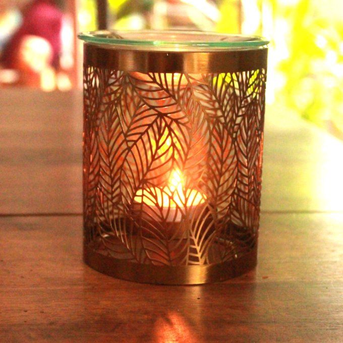 Brûle-parfum: Métal Feuilles