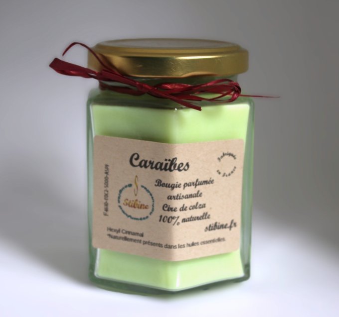 bougie parfum caraïbes