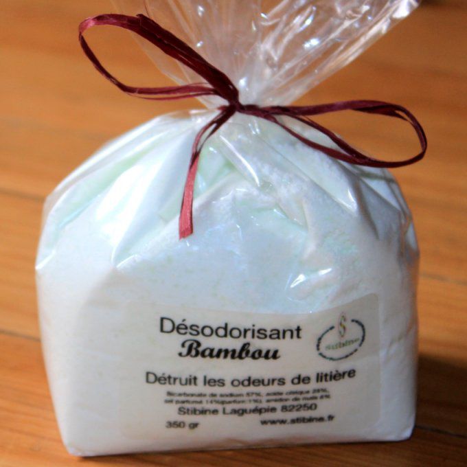 désodorisant litière bambou