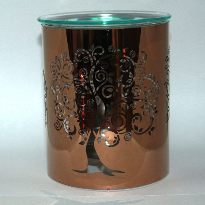 Brûle-parfum: métal arbre de vie