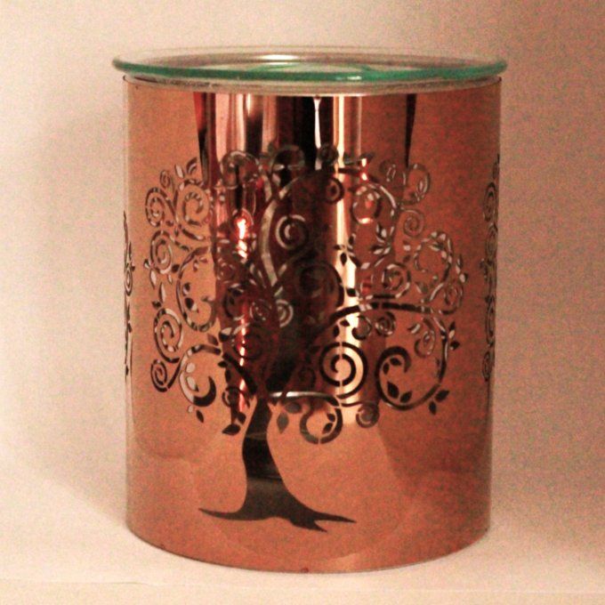 Brûle-parfum: métal arbre de vie