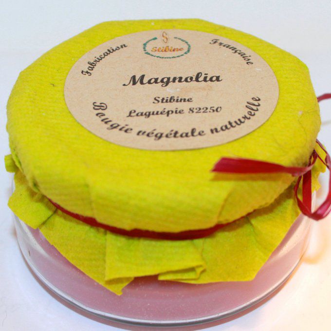 magnolia, bougie naturelle