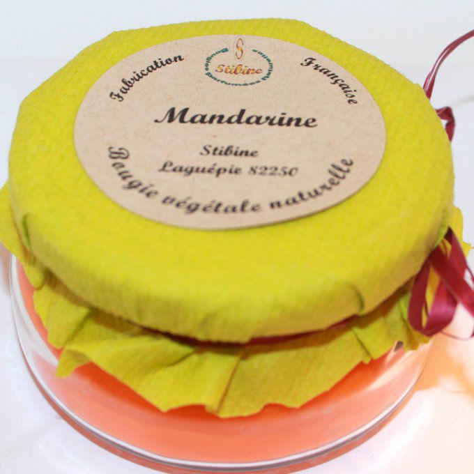 Mandarine bougie naturelle