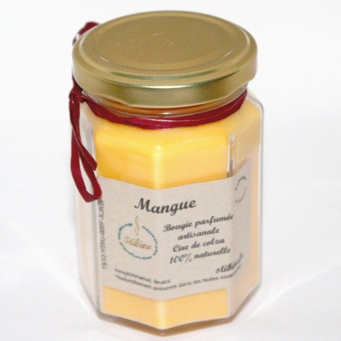 Bougie  naturelle Mangue