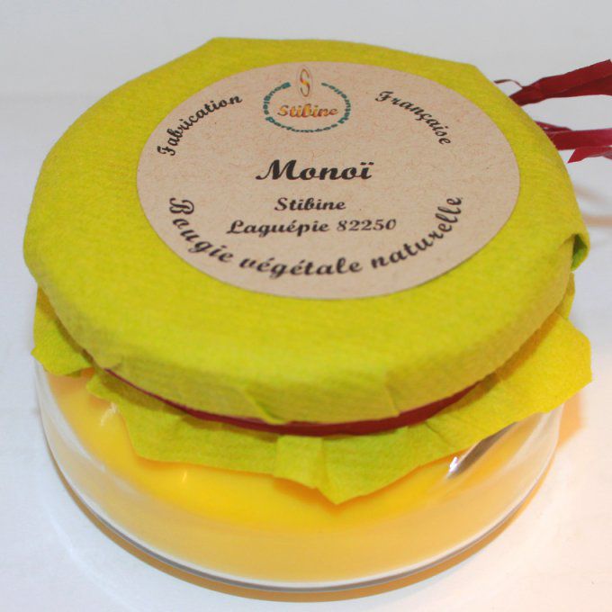 bougie naturelle monoï