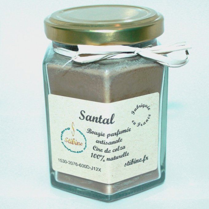 Santal bougie parfumée