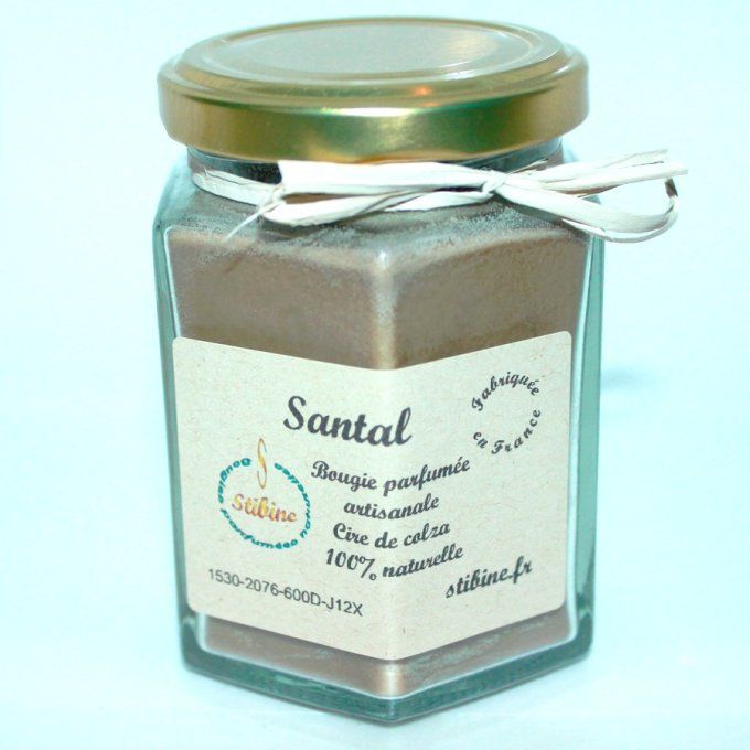 Santal bougie parfumée
