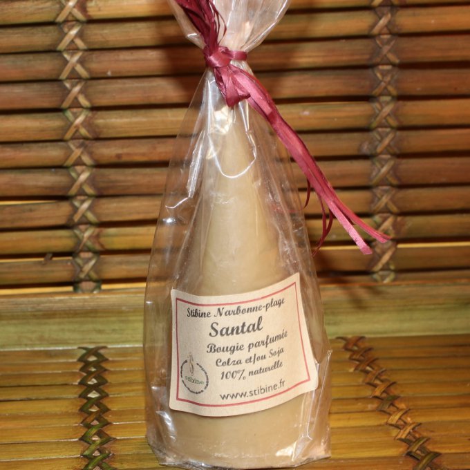 bougie végétale santal