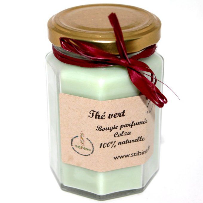 Thé vert bougie parfumée