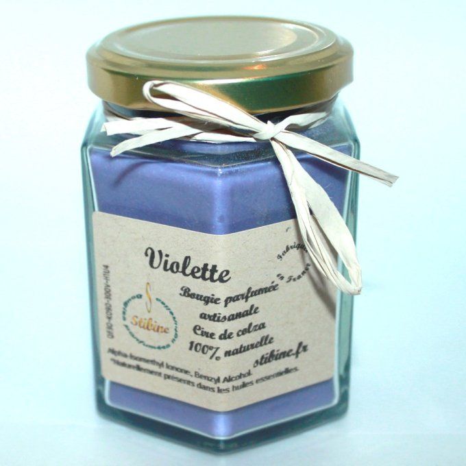 Bougie naturelle Violette
