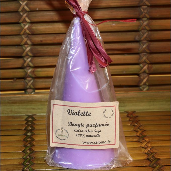 bougie parfumée naturelle violette
